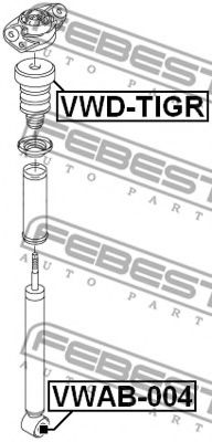 FEBEST - VWD-TIGR - Отбойник аморт. AUDI Q3 задн. (пр-во Febest)