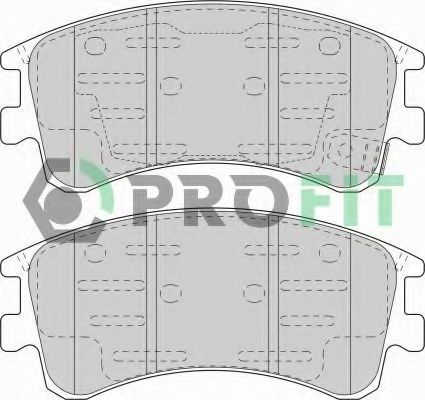 PROFIT - 5000-1619 - Гальмівнi колодки дискові перед. Mazda 6 2.0/2.0D/2.3 02-07