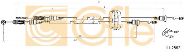 COFLE - 11.2882 - Трос переключення КПП Renault Trafic / Opel Vivaro