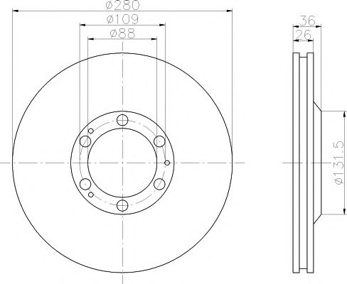 TEXTAR - 92075900 - Тормозной диск (Тормозная система)
