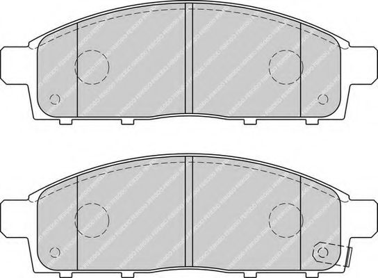 FERODO - FDB4023 - Гальмівні колодки дискові перед. Mitsubishi Pajero/L200  2.5TDI 01 07.01-