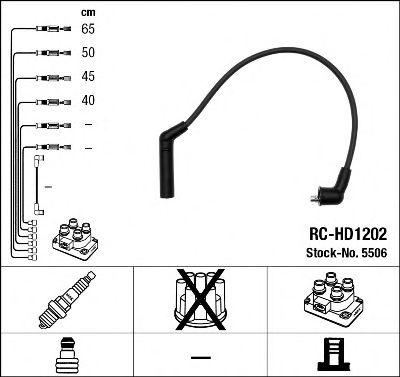 NGK - 5506 - Комплект кабелiв запалювання