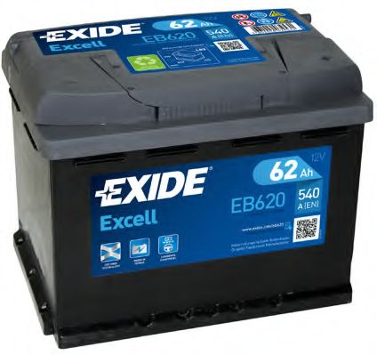 EXIDE - _EB620 - Аккумулятор   62Ah-12v Exide EXCELL(242х175х190),R,EN540