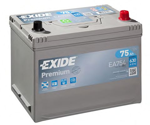 EXIDE - _EA754 - Аккумулятор   75Ah-12v Exide PREMIUM (267х172х220),R,EN630