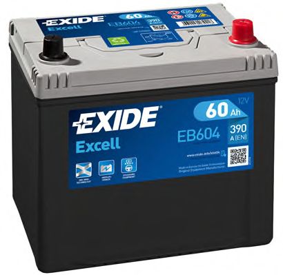 EXIDE - _EB604 - Аккумулятор   60Ah-12v Exide EXCELL(230х172х220),R,EN390