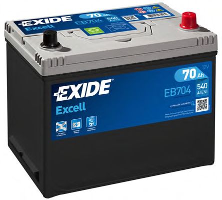 EXIDE - _EB704 - Аккумулятор   70Ah-12v Exide EXCELL(266х172х223),R,EN540