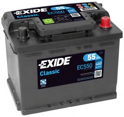 EXIDE - _EC550 - Аккумулятор   55Ah-12v Exide CLASSIC(242х175х190),R,EN460