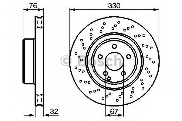 BOSCH - 0 986 478 470 - Тормозной диск (пр-во Bosch)