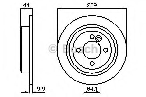 BOSCH - 0 986 478 601 - Диск гальмівний зад. MINI COOPER S 1.6 01-15