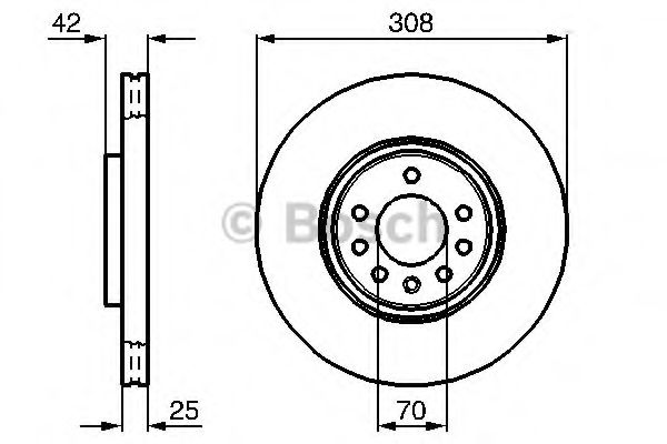 BOSCH - 0 986 479 113 - Диск гальмівний