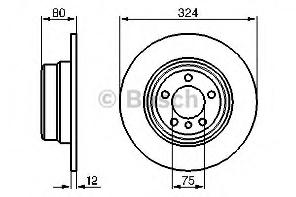 BOSCH - 0 986 479 167 - Тормозной диск (пр-во Bosch)