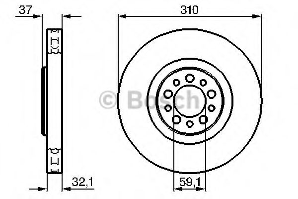 BOSCH - 0 986 479 168 - Диск гальмівний