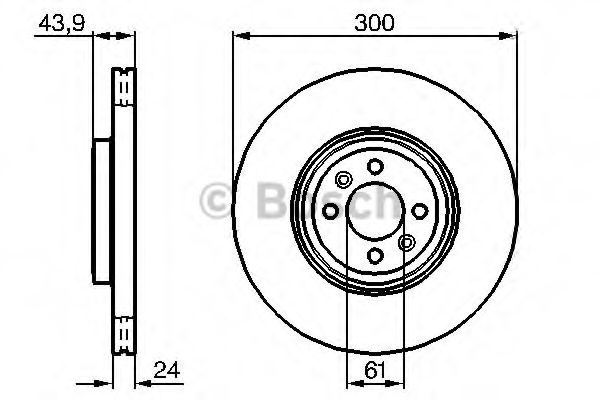 BOSCH - 0 986 479 209 - Диск гальмівний