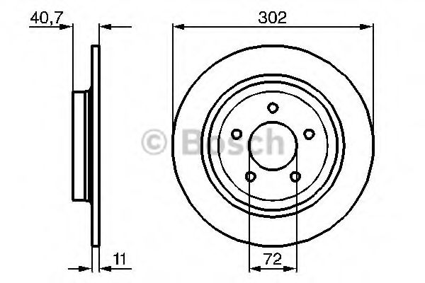 BOSCH - 0 986 479 233 - Диск гальмівний