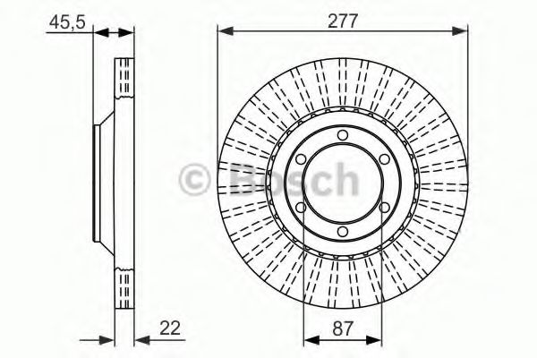 BOSCH - 0 986 479 702 - Диск гальмівний