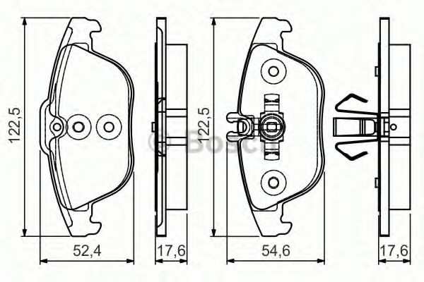 Гальмівні колодки дискові задні DB C-Class (W204) C 180 ,C 200 CDI 01.08-