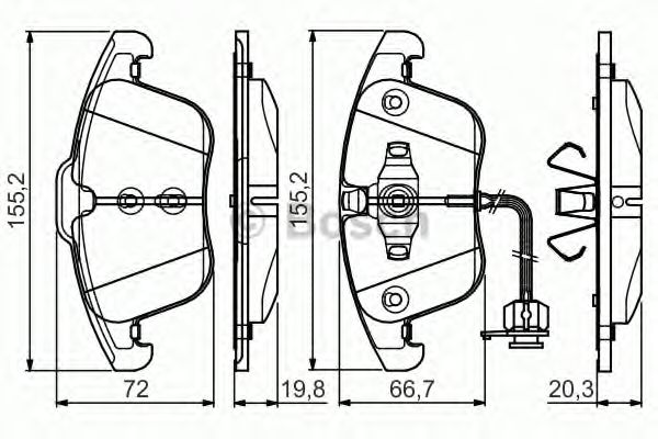 Гальмівні колодки дискові перед. Audi A4/Q5 (8RB) 08-