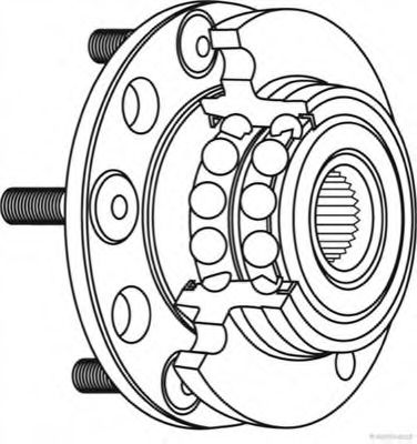 Комплект подшипника ступицы колеса (Подвеска колеса)