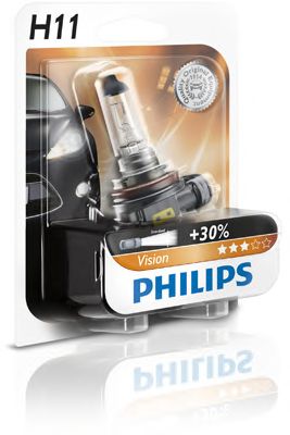 PHILIPS - 12362PRB1 - Лампа H11 +30% 12V 55W PGJ19-2 Vision 