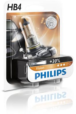 PHILIPS - 9006PRB1 - Лампа HB4 12V 51W P22D Premium 30% extra light упаковка блістер