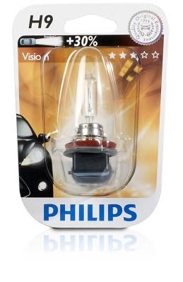 PHILIPS - 12361B1 - Лампа накаливания H9 12V 65W PGJ19-5 STANDARD (blister 1шт) (пр-во Philips)