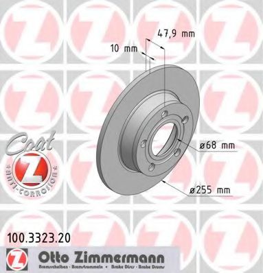 ZIMMERMANN - 100.3323.20 - Гальмiвнi диски