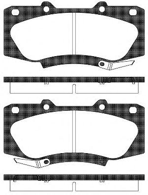 REMSA - 1468.04 - Гальмівні колодки пер.Toyota Hilux 2.5 D-4D 07-