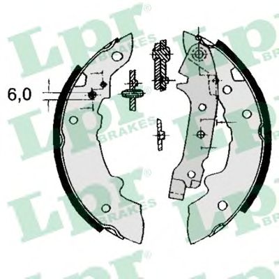LPR - 04320 - Комплект тормозных колодок (Тормозная система)