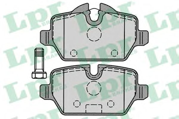 Гальмівні колодки диск.задні BMW 1 (E81), 3 (E90) 1.6i/1.8i/2.0 03-