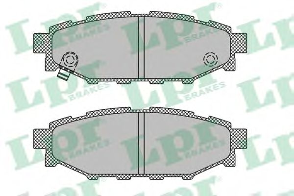 LPR - 05P1408 - Гальмівні колодки дискові зад. Subaru Legacy IV 2,0/2,5 03-