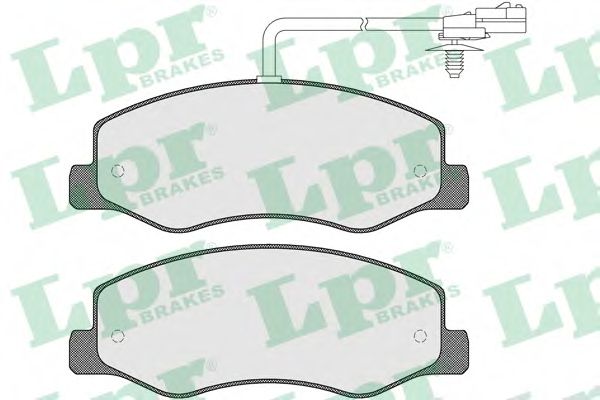 LPR - 05P1570 - Гальмівні колодки дискові зад. Opel Movano B 10- /Nissan NV400  11- /Renault Master 10-
