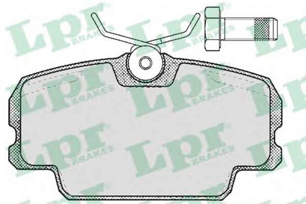 LPR - 05P273 - Колодки гальмівні дискові передні Bmw E30 1.6-2.5 -88 /MB 190 (W201) 2.0-2.6 82-