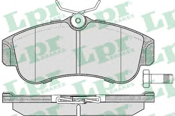 LPR - 05P355 - Гальмівнi колодки P Nissan Almera,Primera 90- +ABS