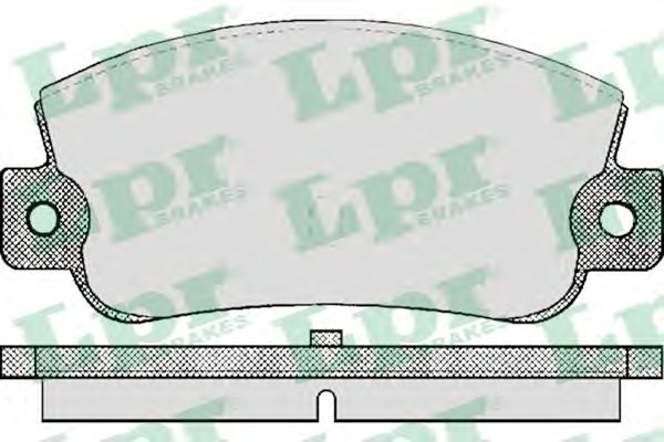 LPR - 05P410 - Колодки тормозные задние THEMA 2.0 16V, 2.5 TD