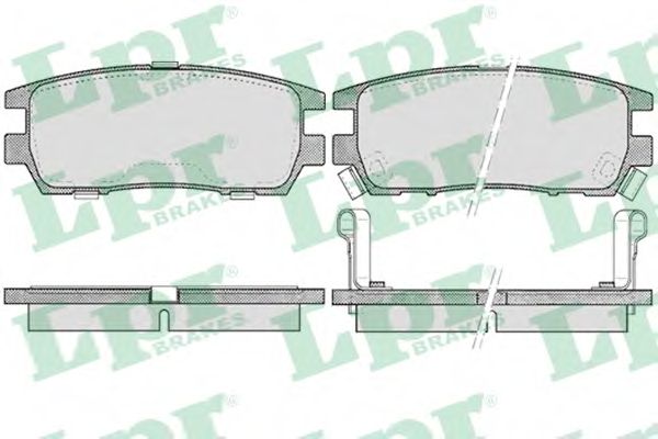 Гальмівні колодки диск.зад. Mitsubishi L400/Montero/Pajero/Shogun/Sigma/Space Gear 1.8-3.0 87-05