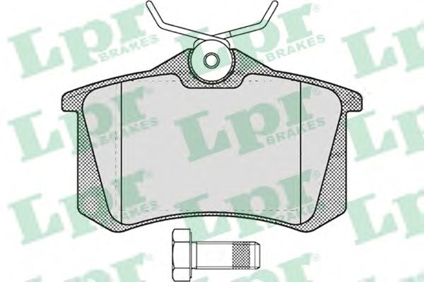 LPR - 05P634 - Гальмівні колодки дискові зад. Citroen/Peugeot/Renault/VAG (17mm)