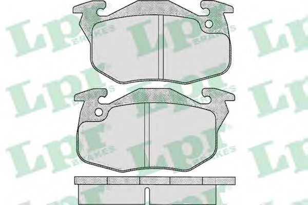 К-кт перед. гальм. колодок Peugeot 205/305/309/405, Renault Clio/Espace/Rapid 1.0-2.1D 04.78-