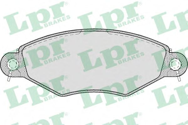 LPR - 05P708 - Гальмівні колодки дискові перед. Peugeot 206,306 1.1-1.9 93-