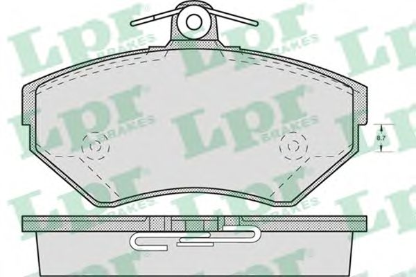 LPR - 05P719 - без датч. Гальм.колодки диск. VW Passat 96-99 1,6-1,9TDI
