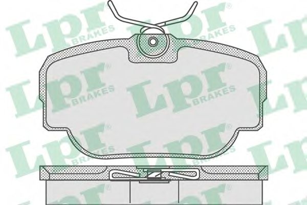 LPR - 05P739 - Колодки гальмівні дискові передні Bmw E30 1.6-2.5 -88 /MB 190 (W201) 2.0-2.6 82-