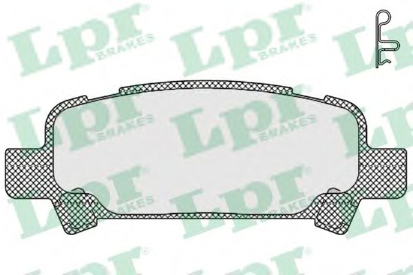 LPR - 05P838 - Гальмівні колодки зад.Subaru Forester 2.0 02-/Impreza 95-