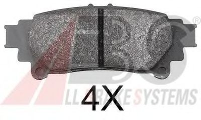 A.B.S. - 37815 - Гальмівні колодки дискові зад.  Lexus RX 3.5i 08-