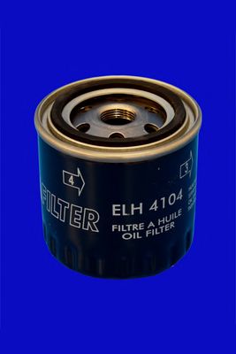 MECAFILTER - ELH4104 - Фільтр масляний Peugeot; Renault 1.7-2.0