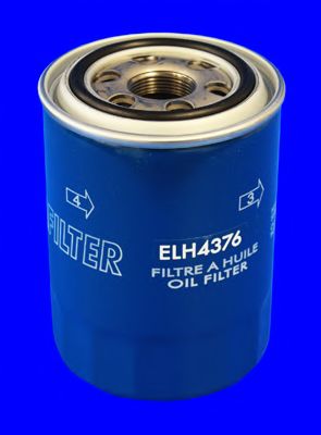 MECAFILTER - ELH4376 - Фільтр масляний Kia Sorento/Hyundai H-1 2.5 CRDi 02-