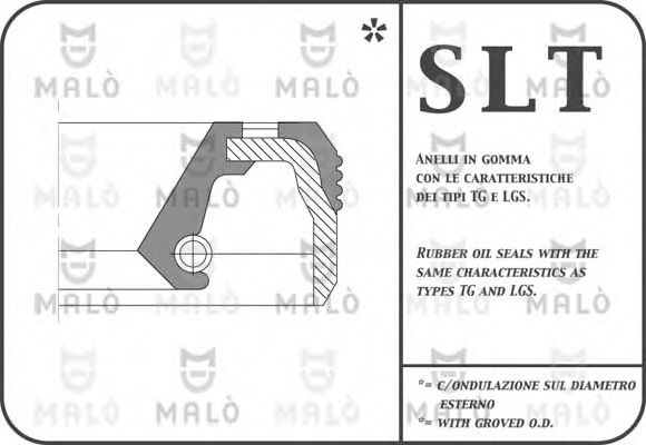 MALO - 743SI - 113*83*14 Сальник зад к/вала 2,3 JTD