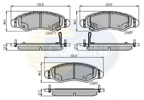 COMLINE - CBP31297 - CBP31297 Comline - Гальмівні колодки до дисків