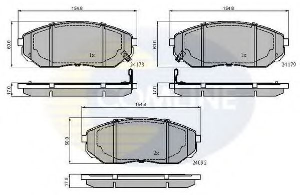 COMLINE - CBP31178 - CBP31178 Comline - Гальмівні колодки до дисків