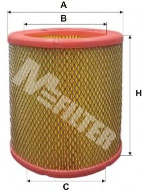 MFILTER - A 393 - Фильтр воздушный CITROEN, PEUGEOT (пр-во M-filter)