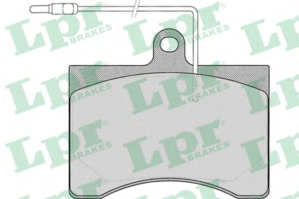 LPR - 05P008 - Колодки гальмівні дискові