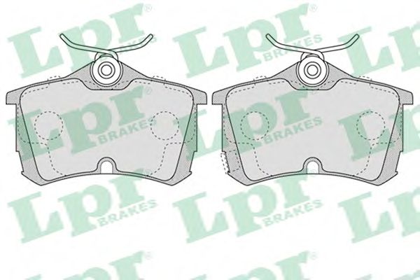 LPR - 05P1037 - Гальмівні колодки дисковi зад. Honda Accord 98-